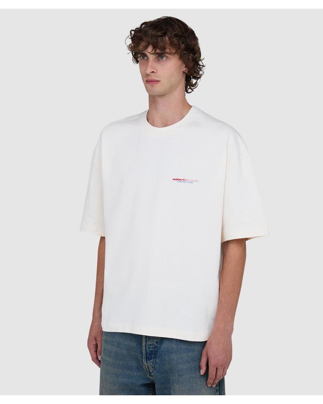 About Blank White Harbour T-Shirt (Oat for men