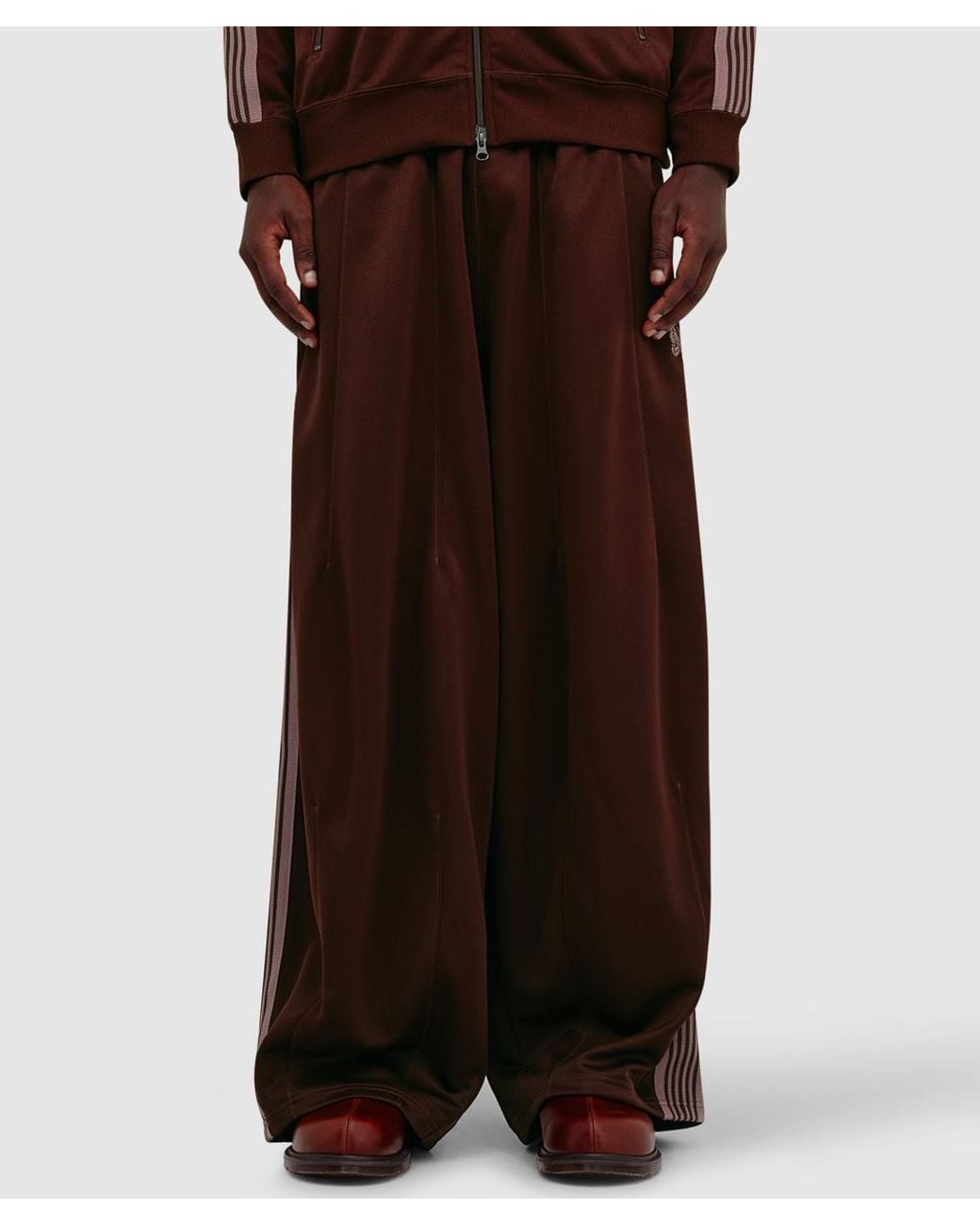 Needles H.D. Track Pant (Poly Smooth in Brown for Men | Lyst