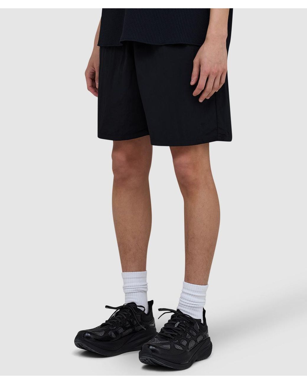 Goldwin Black Nylon Short for men