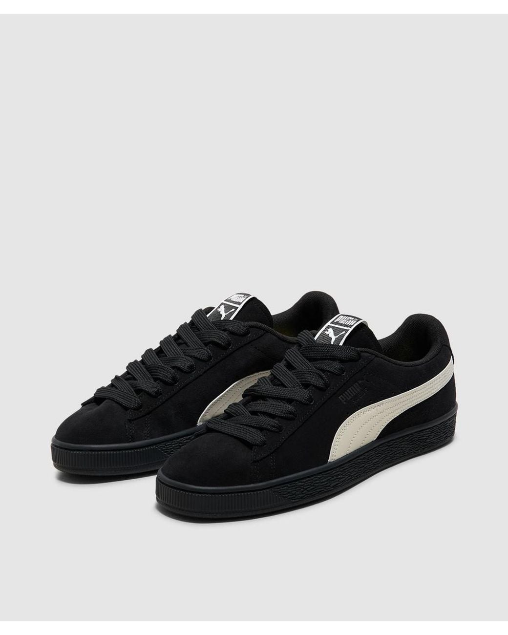 PUMA Black X Charles F. Stead Suede Sneaker (Midnight-Alpine Snow for men
