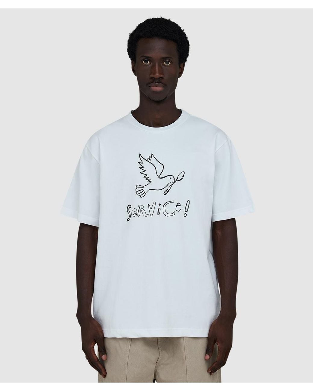 Service Works White Dove T-Shirt for men