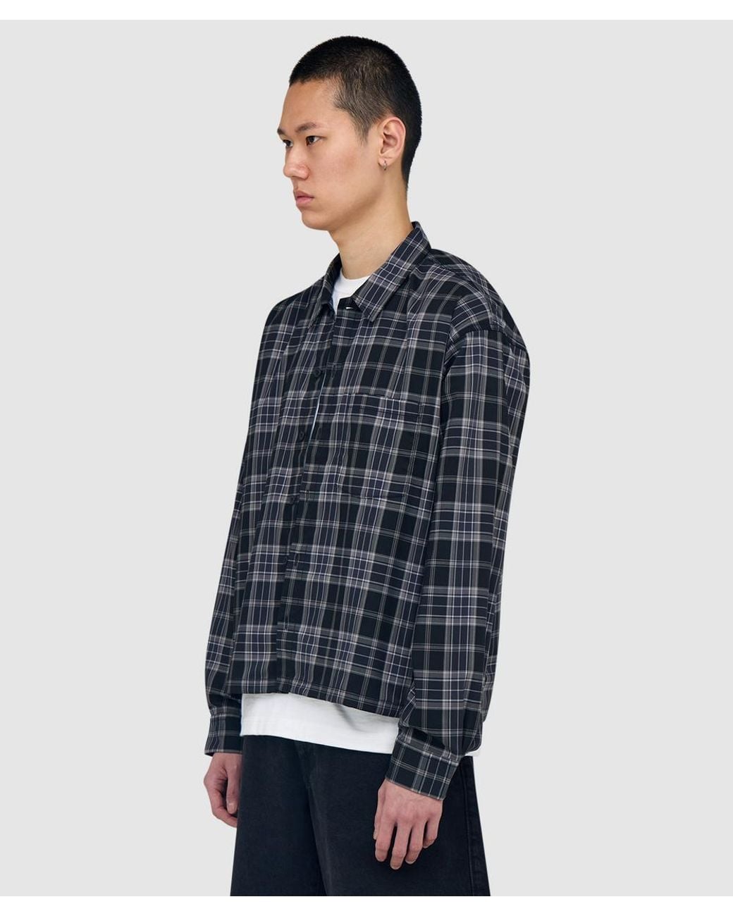 Beams Plus Blue Check Shirt Chk for men