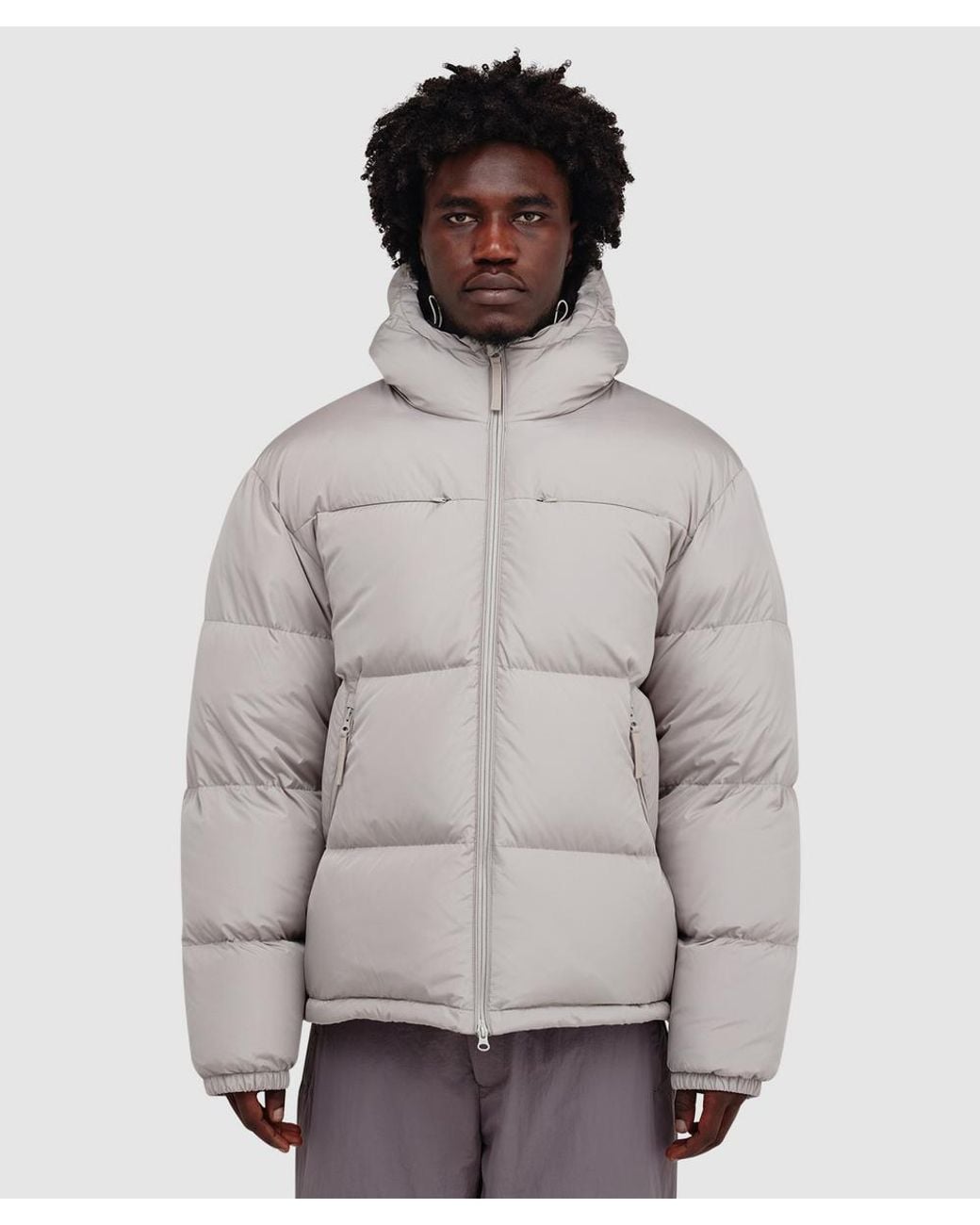 Hiking Patrol Gray Elements Down Jacket (Sand for men