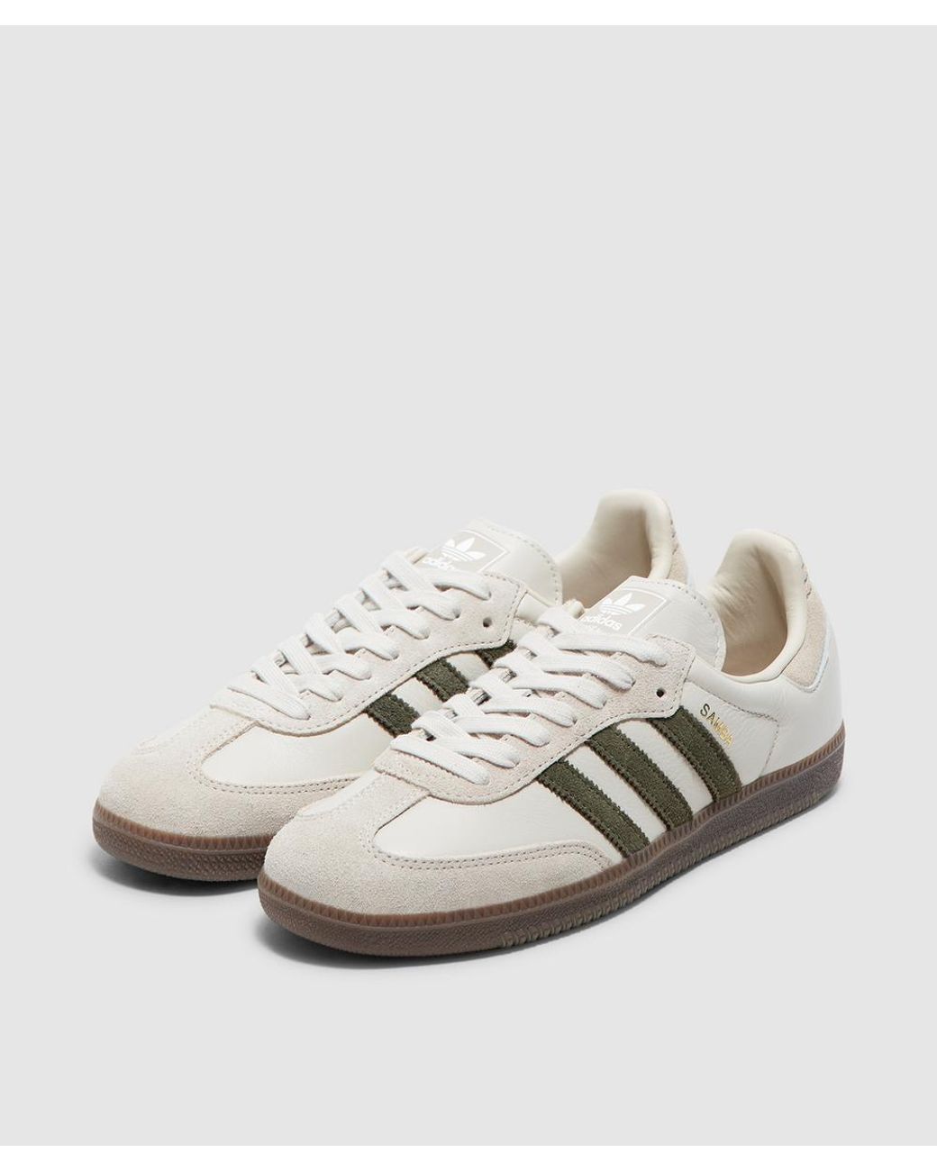 adidas gazelle silver green womens W ADIDAS SAMBA OG "CRYSTAL LINEN/IVORY/GUM"  Sneaker Room