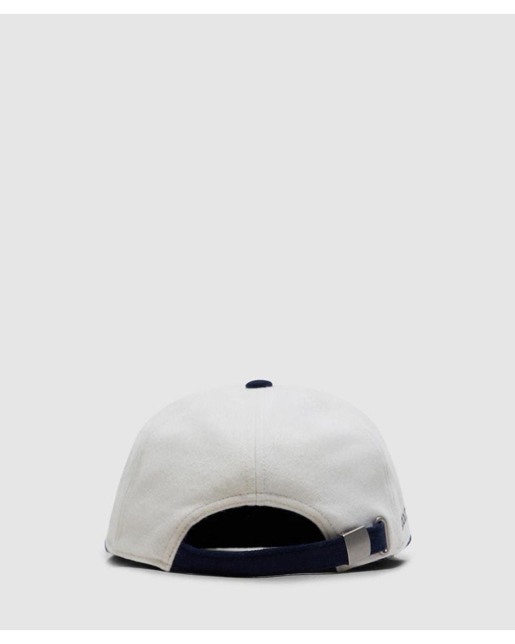 About Blank Blue Monogram Cap (Ecru