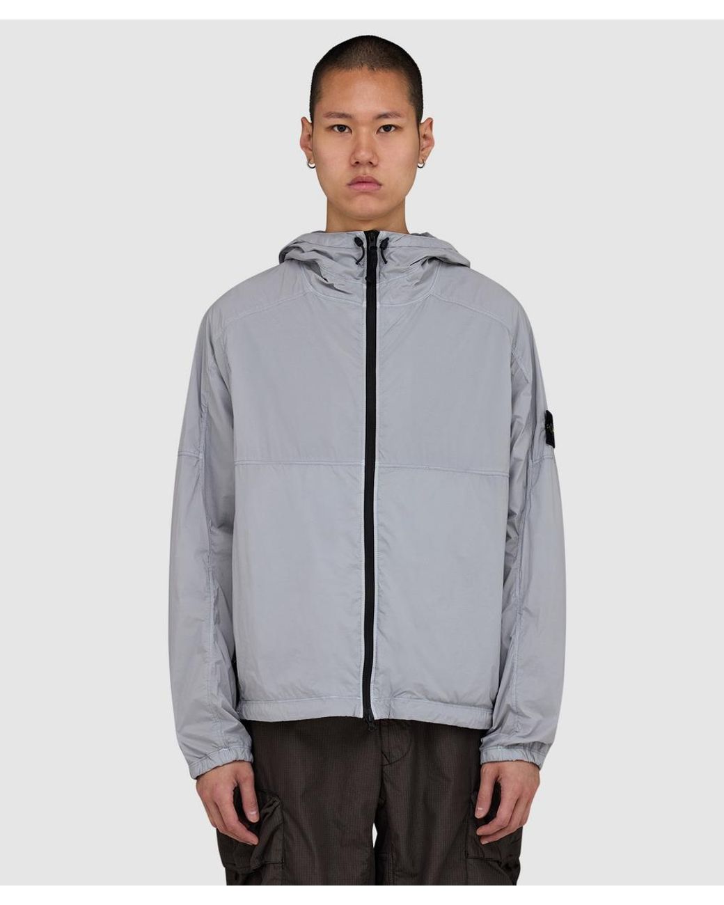 Stone Island Gray Ultralight Nylon Stretch-Tc Jacket for men