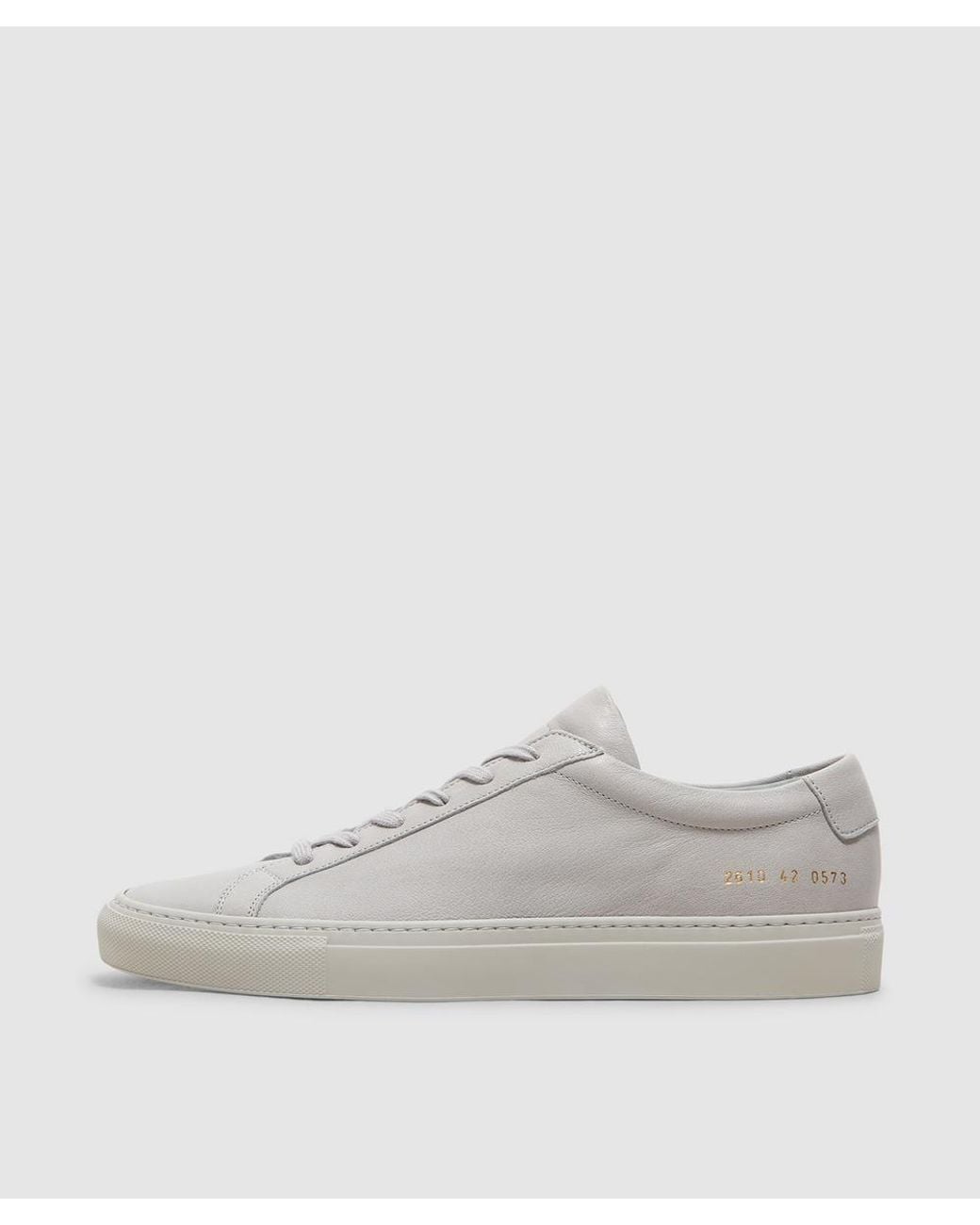 Common Projects White Original Achilles Low Sneaker (Light