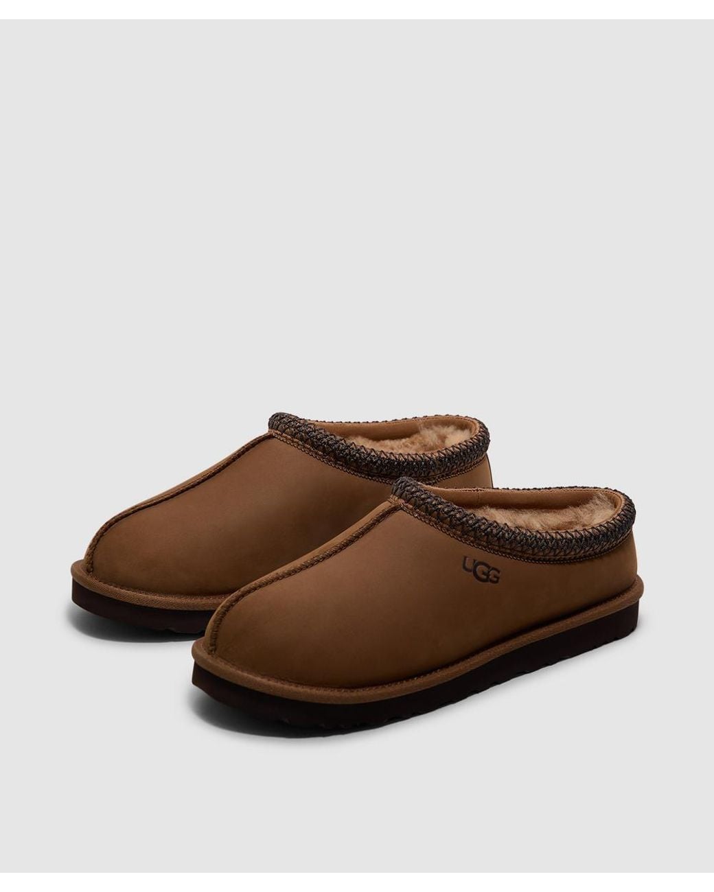 Ugg Brown Tasman Ii Nubuck Slipper (Dark Chestnut for men