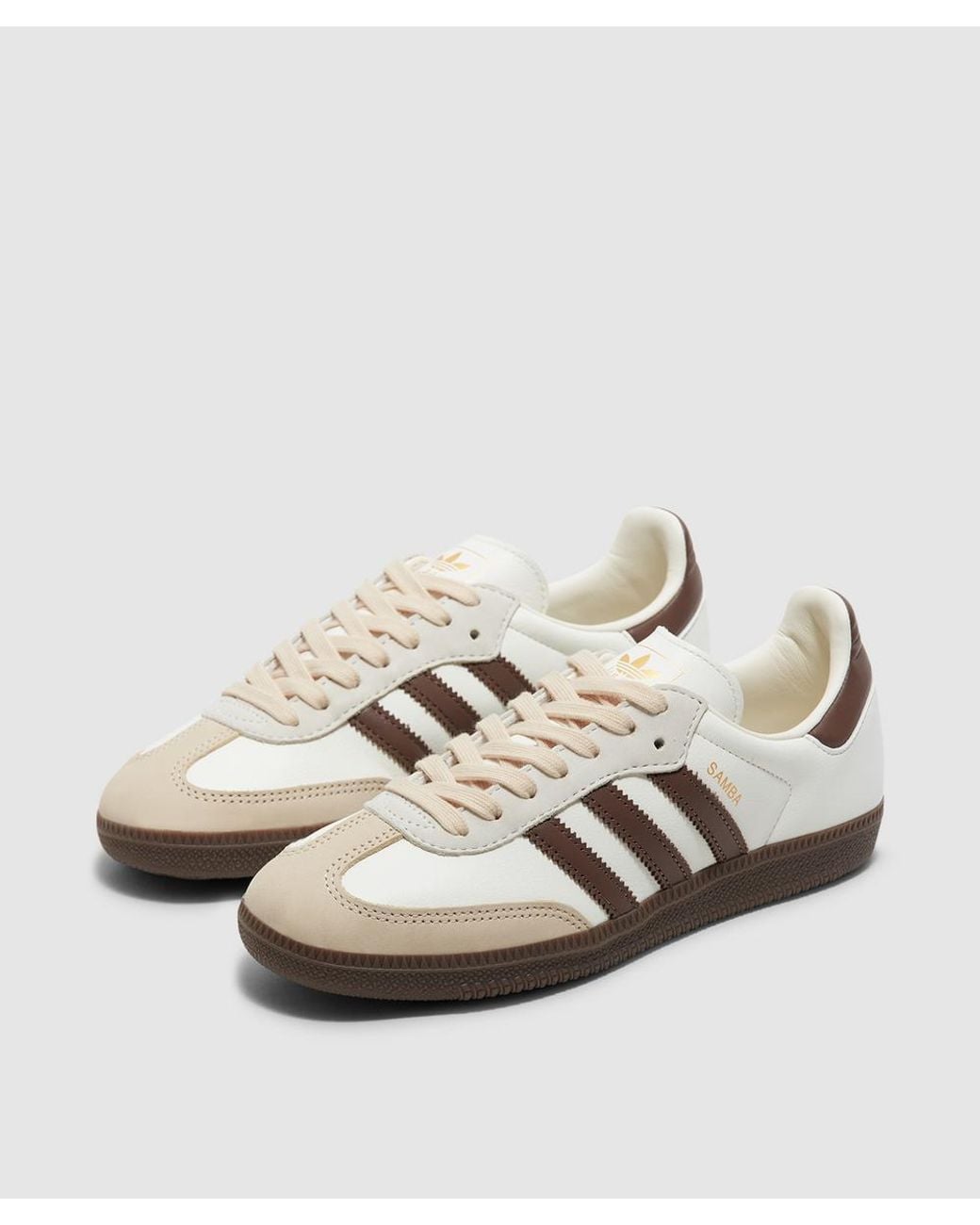 Adidas White Samba Og Sneaker (Off/Earth Strat/Gum 3