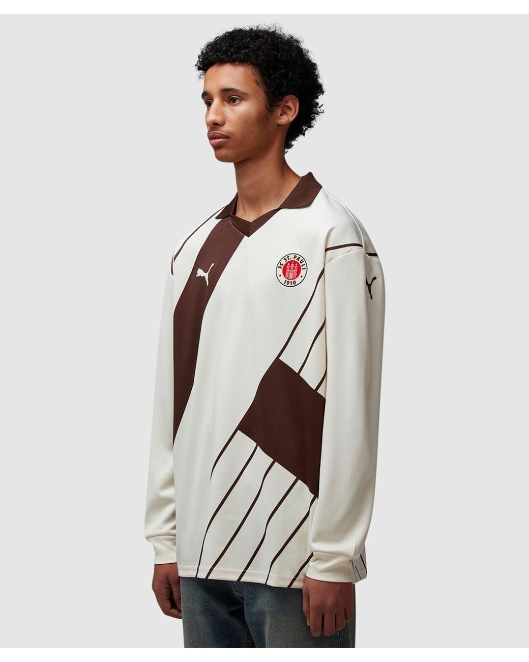 PUMA X St.Pauli Fc Longsleeve Jersey Top for Men | Lyst
