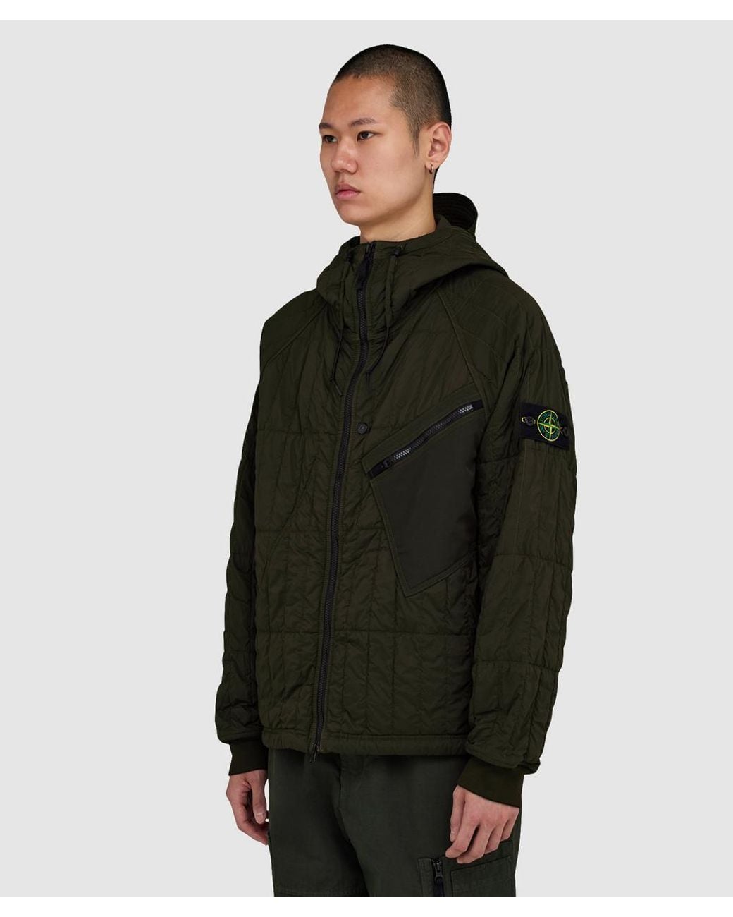 Stone Island Black Ultralight Quilted-Tc Padded Jacket for men