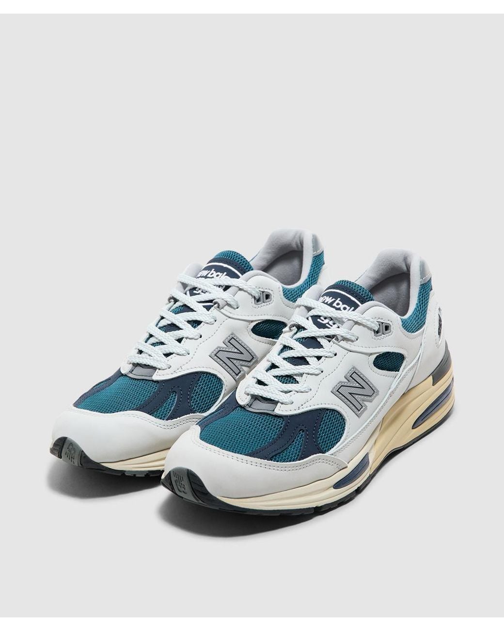 New Balance White Miuk 991V2 Sneaker Balsam for men