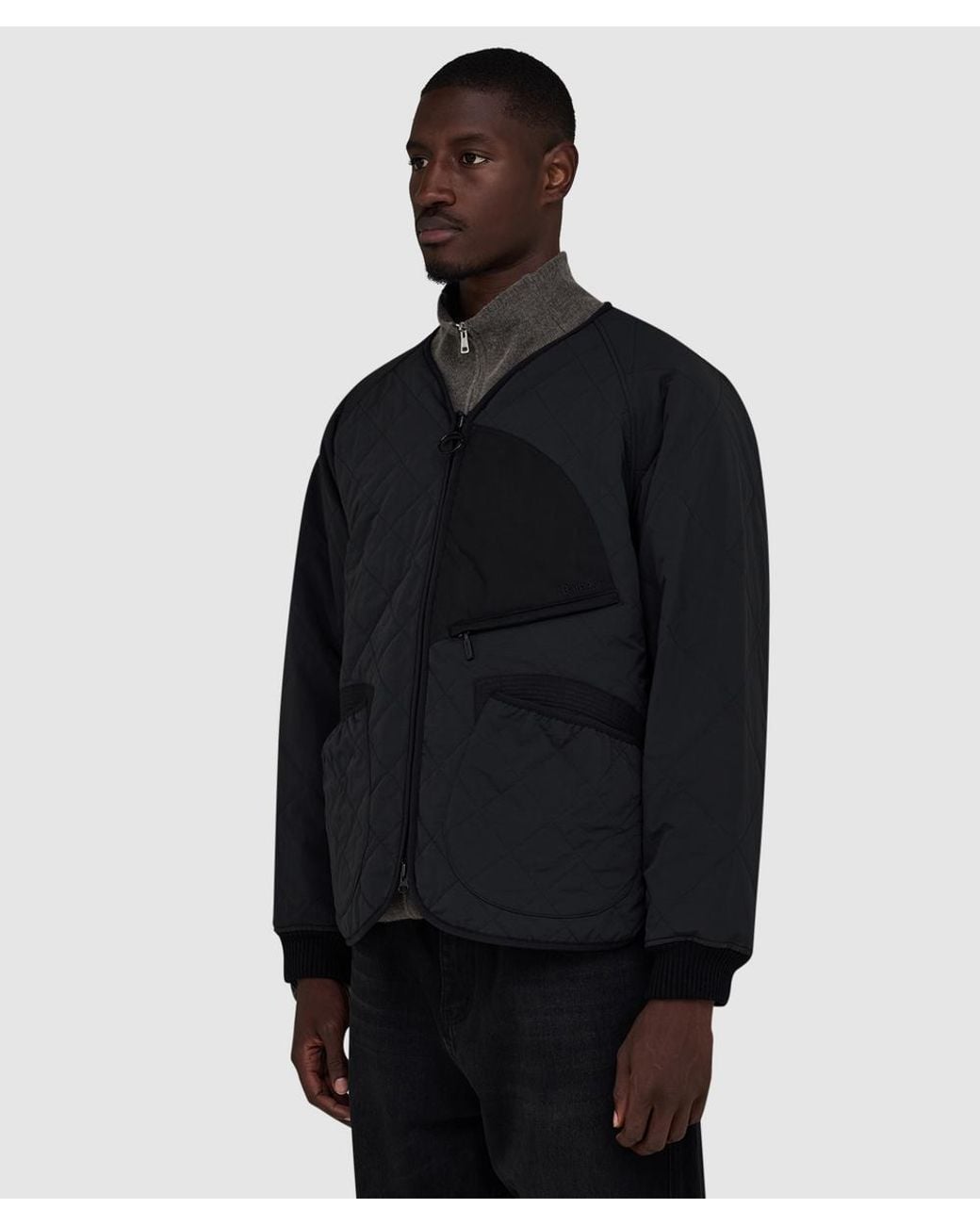 Barbour Black X Norbit Quilt Jacket for men