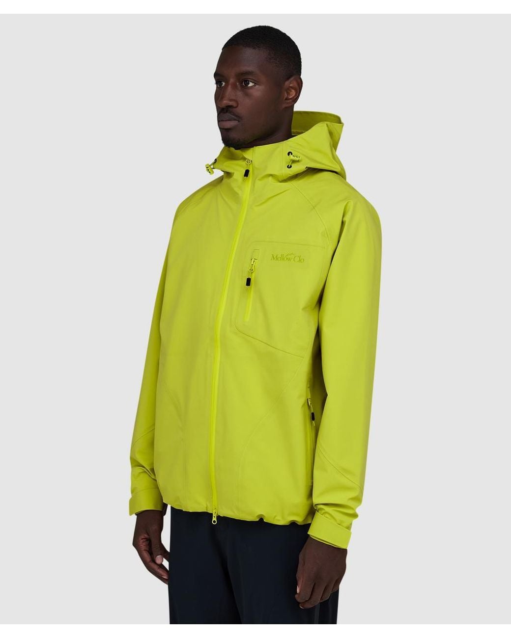 Mellow Clo Yellow 3L Trek Jacket (Persian Lime for men