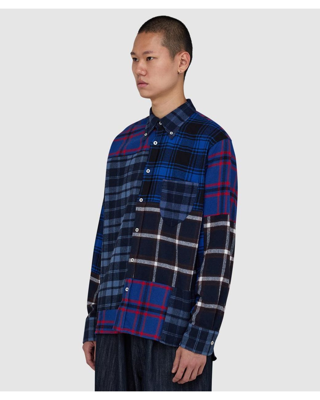 Universal Works Blue Lazy Day Shirt for men