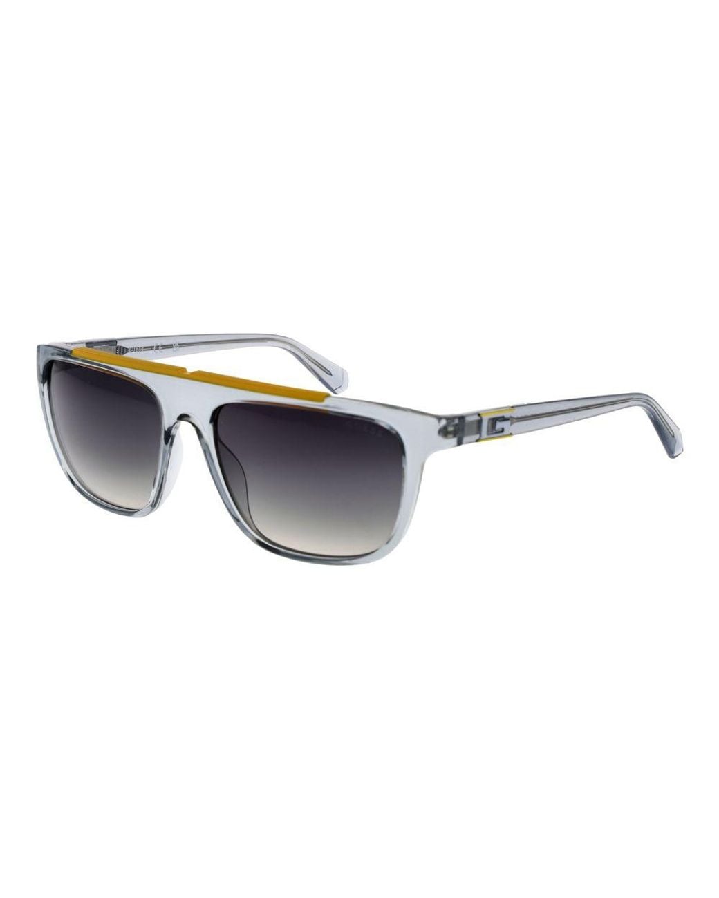 Guess Blue Gray Stainless Steel Sunglasses for men