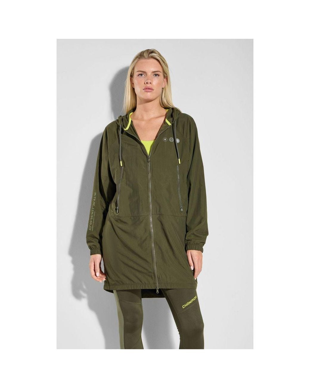 Champion Green Polyamide Shell Jacket