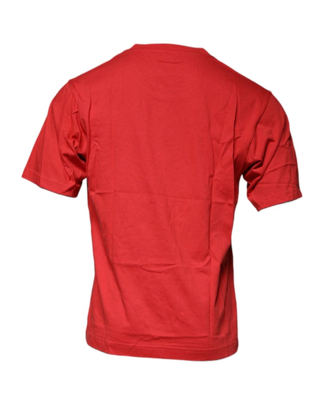 Dolce & Gabbana Red Cotton Tshirt Dg Logo Tee for men