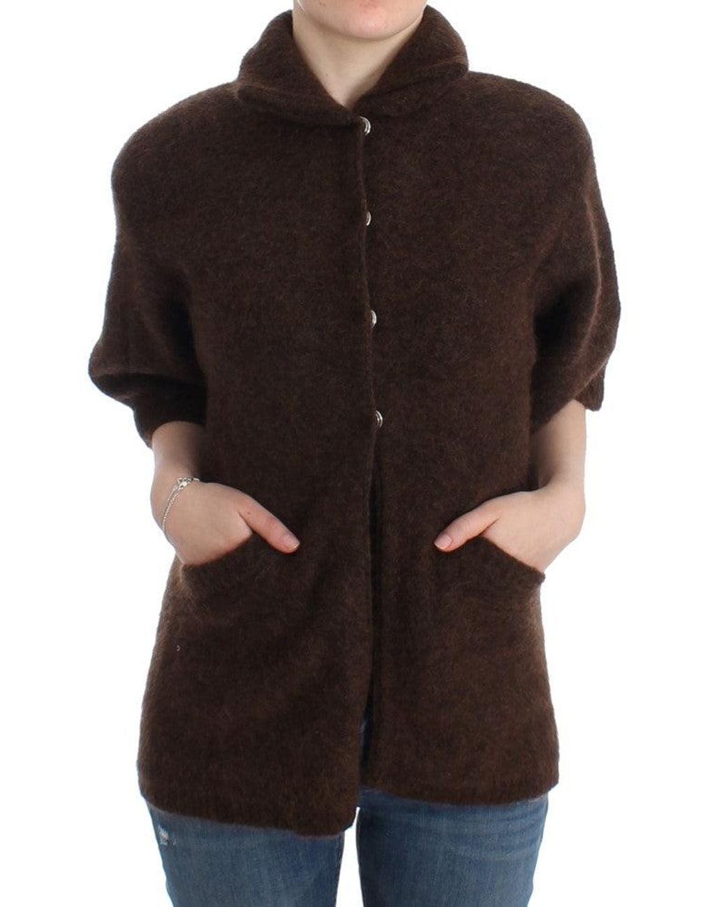 Roberto Cavalli Black Elegant Short Sleeved Cardigan