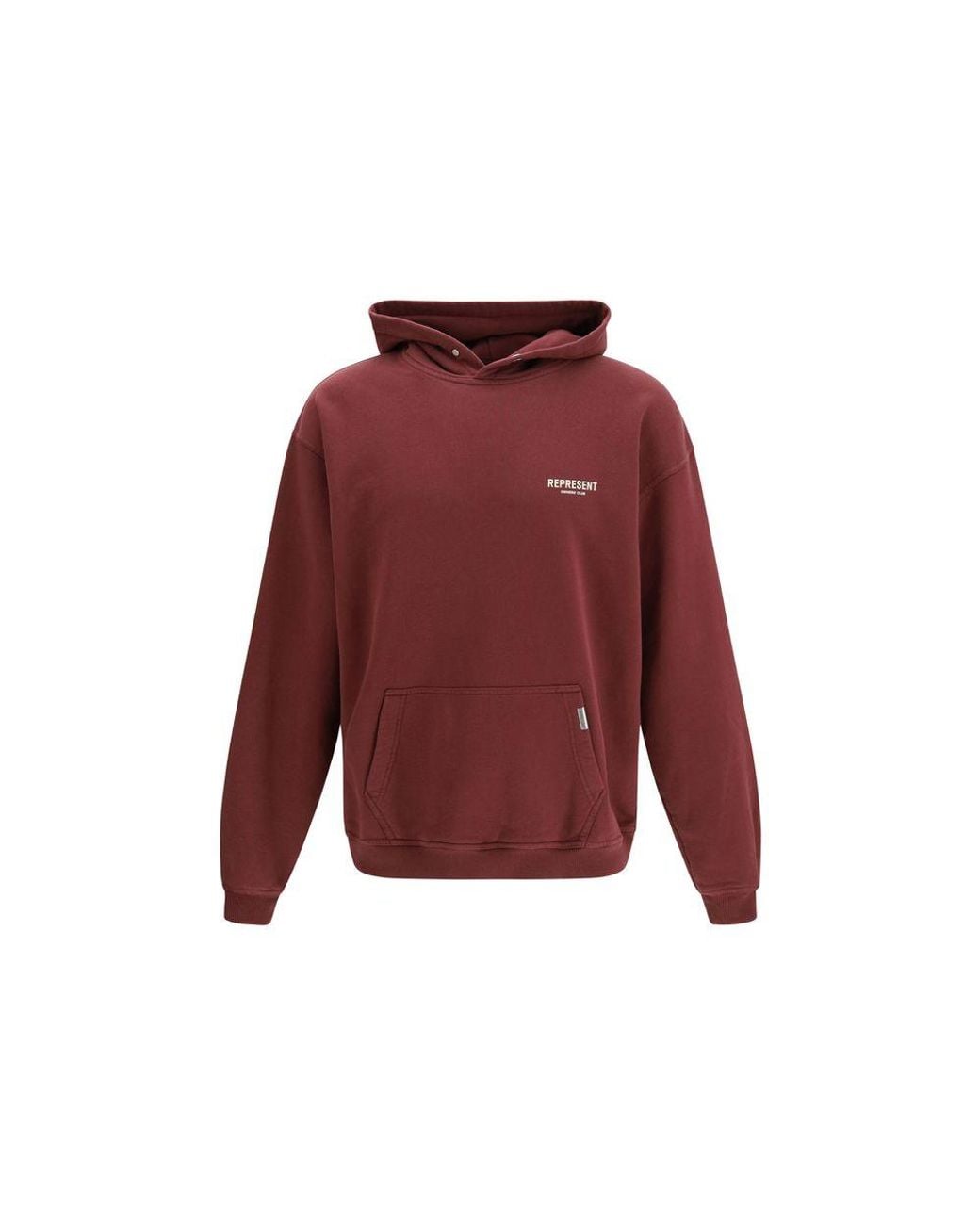Represent Red Cotton Sweatshirt for men