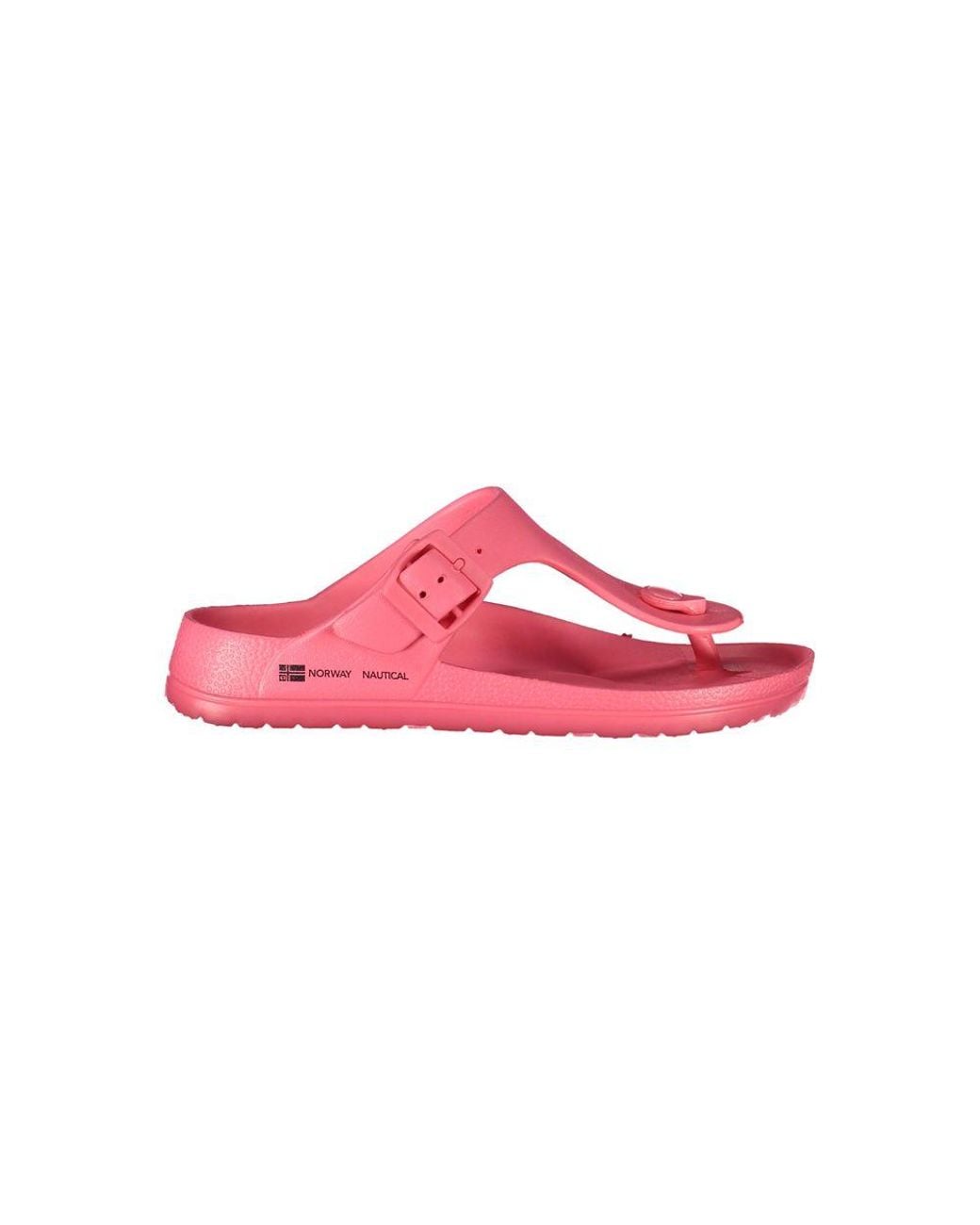 Norway 1963 Pink Rosa Plastica Donna Ciabatta