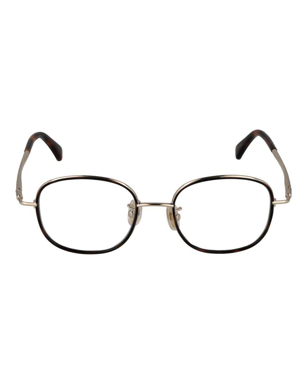 Max Mara Brown Metal Glasses (frames)