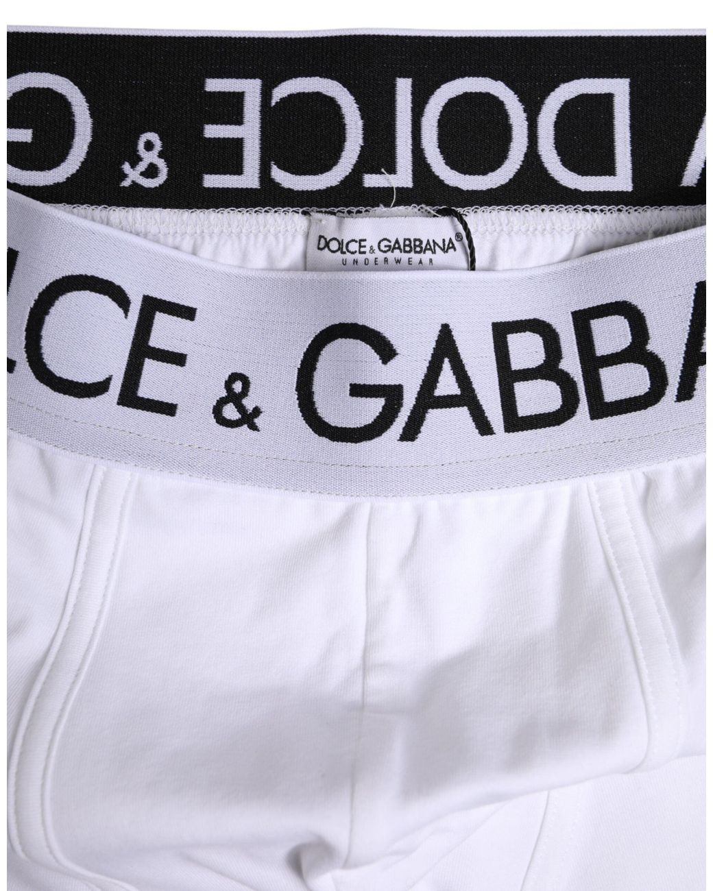 Dolce & Gabbana White Cotton Stretch Regular Boxer Underwear Elastane Clothing for men