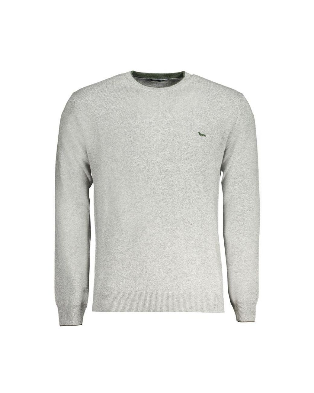 Harmont & Blaine Gray Grigio Wool Men's Sweater for men