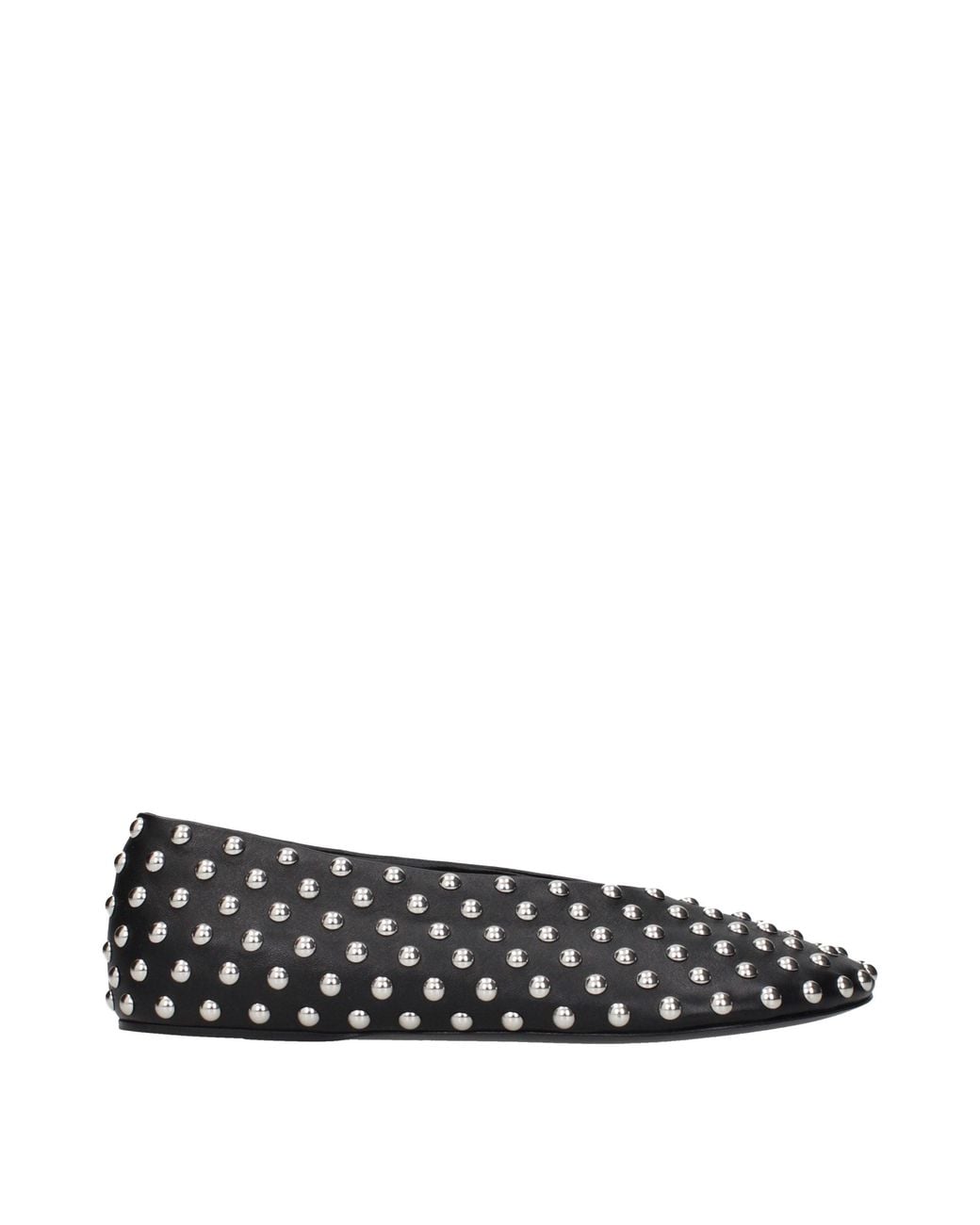 Jil Sander Black Leather Ballet Flats