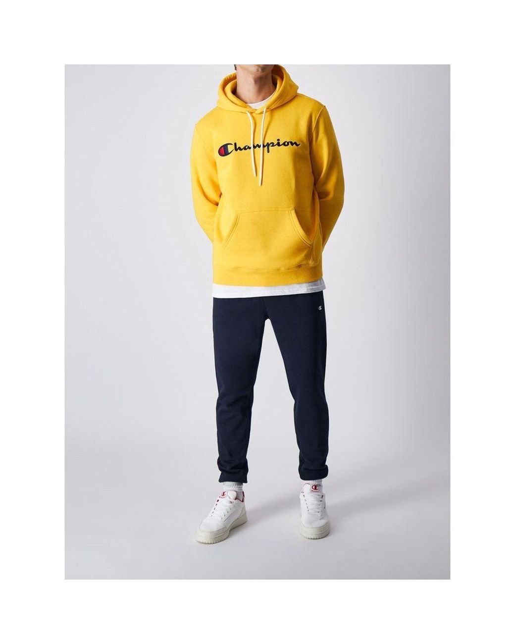 Champion Yellow Cotton Sweatshirt for men