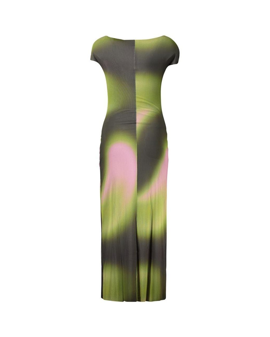 Desigual Green Polyester Casual Dress