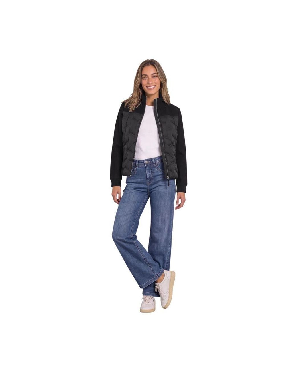 Street One Black Polyester Bomber