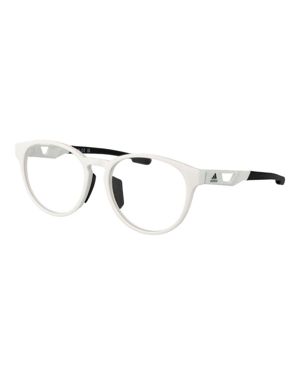 Adidas Metallic White Plastic Glasses (frames)