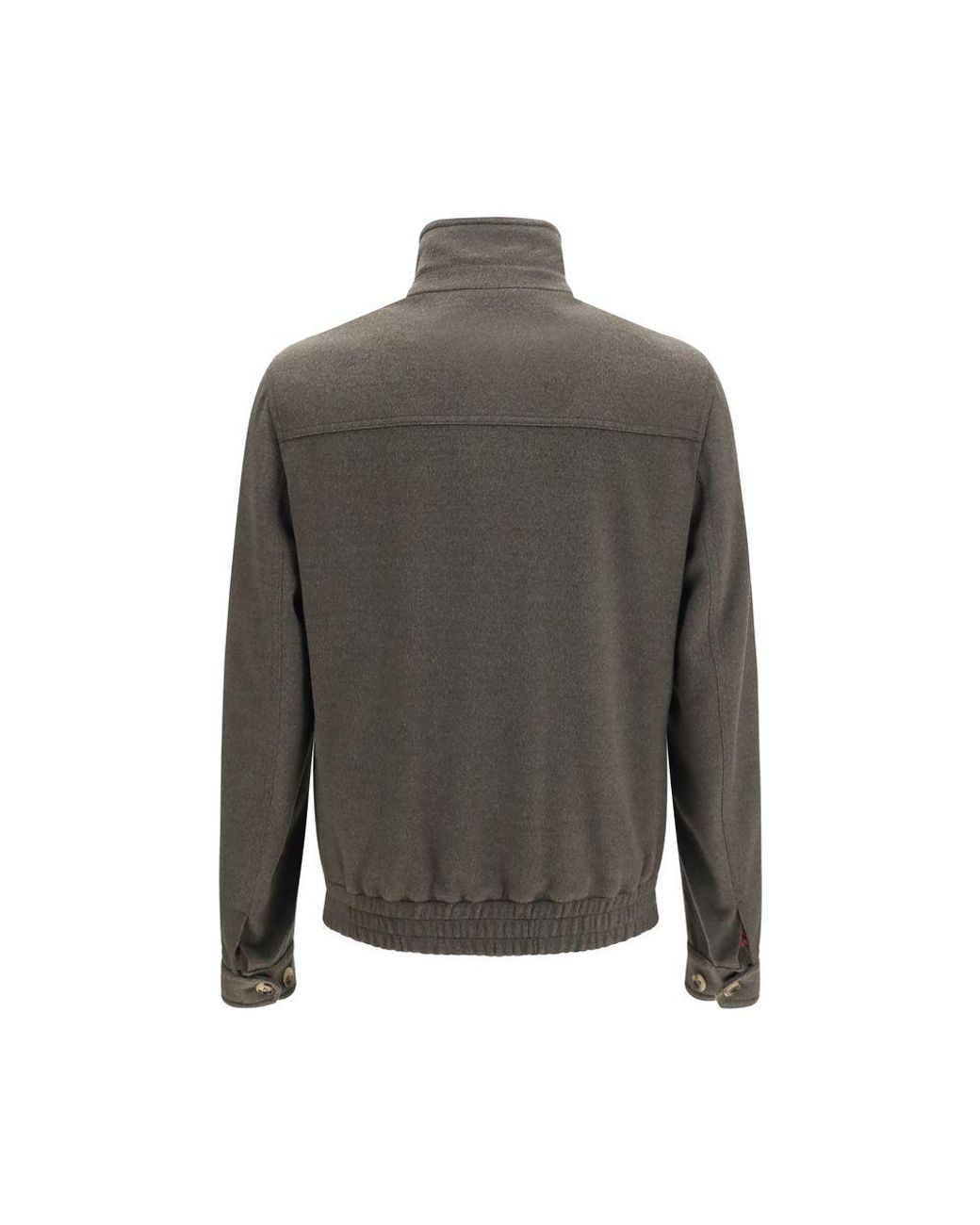 Brunello Cucinelli Gray Wool Oves Aries Full for men