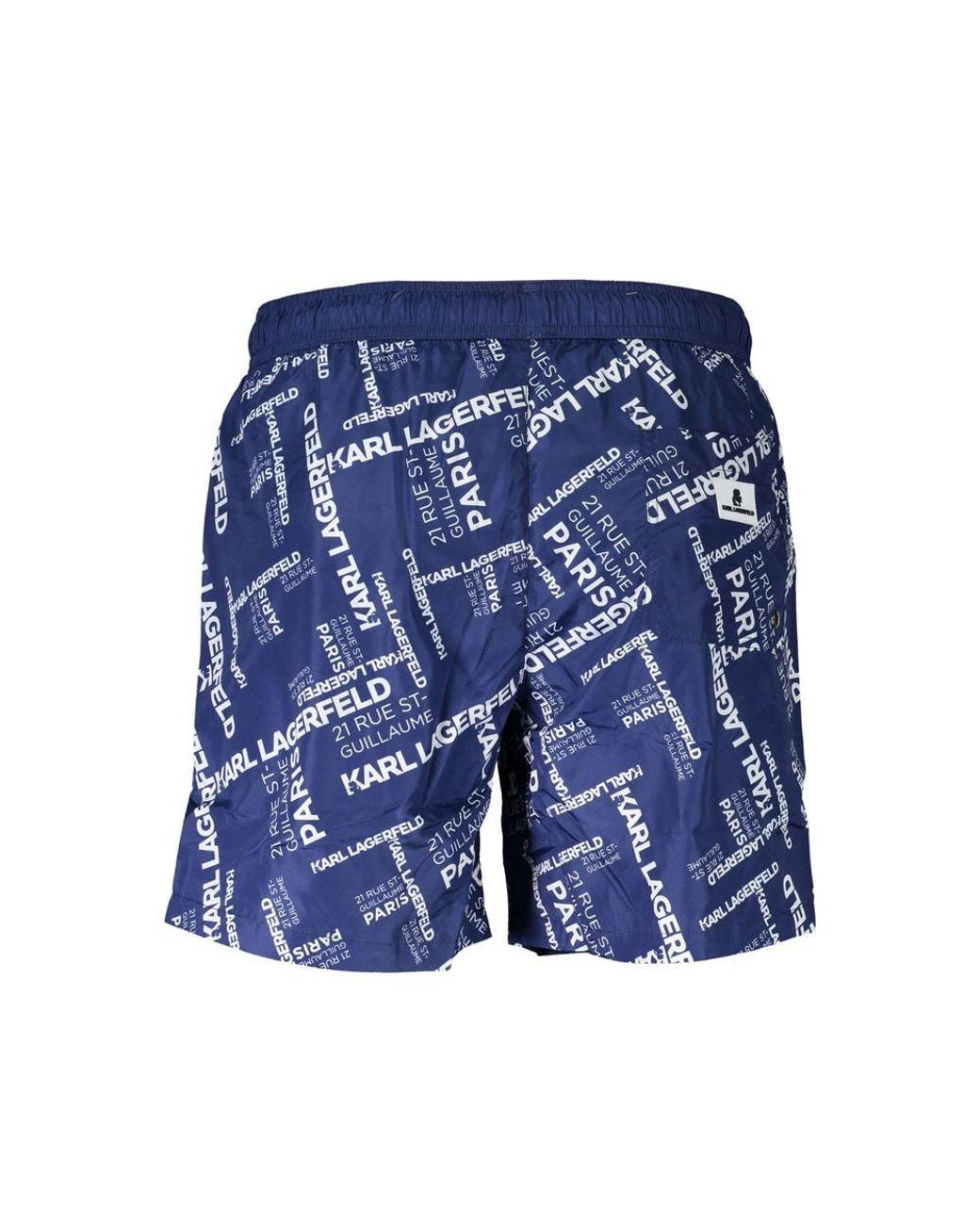 Karl Lagerfeld Blue Polyester Swim Boxer for men