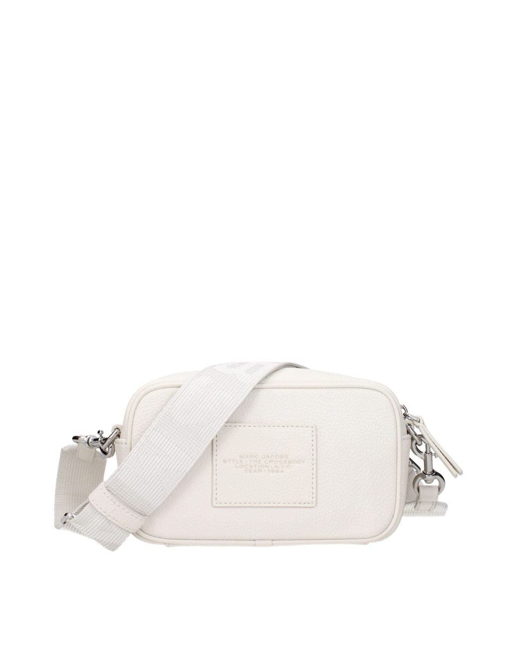 Marc Jacobs White Crossbody Bag Leather/Cotton