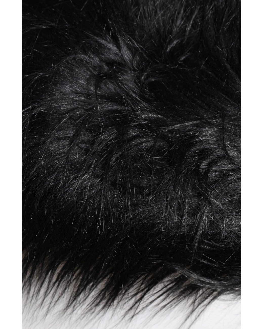 Dolce & Gabbana Black Acrylic Fur Bucket Hat