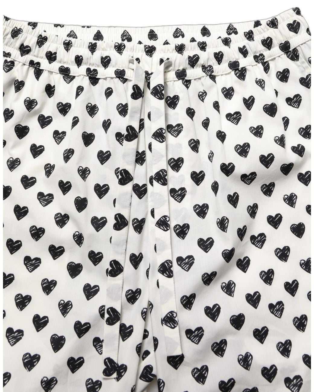 Dolce & Gabbana Multicolor White Graphic Heart Print Men Trousers Pants for men