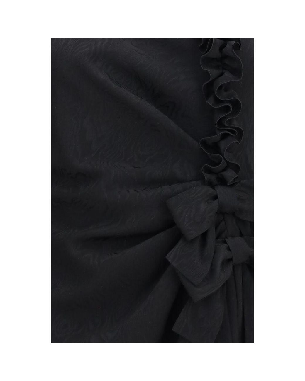 Alessandra Rich Black Silk Cocktail Dress