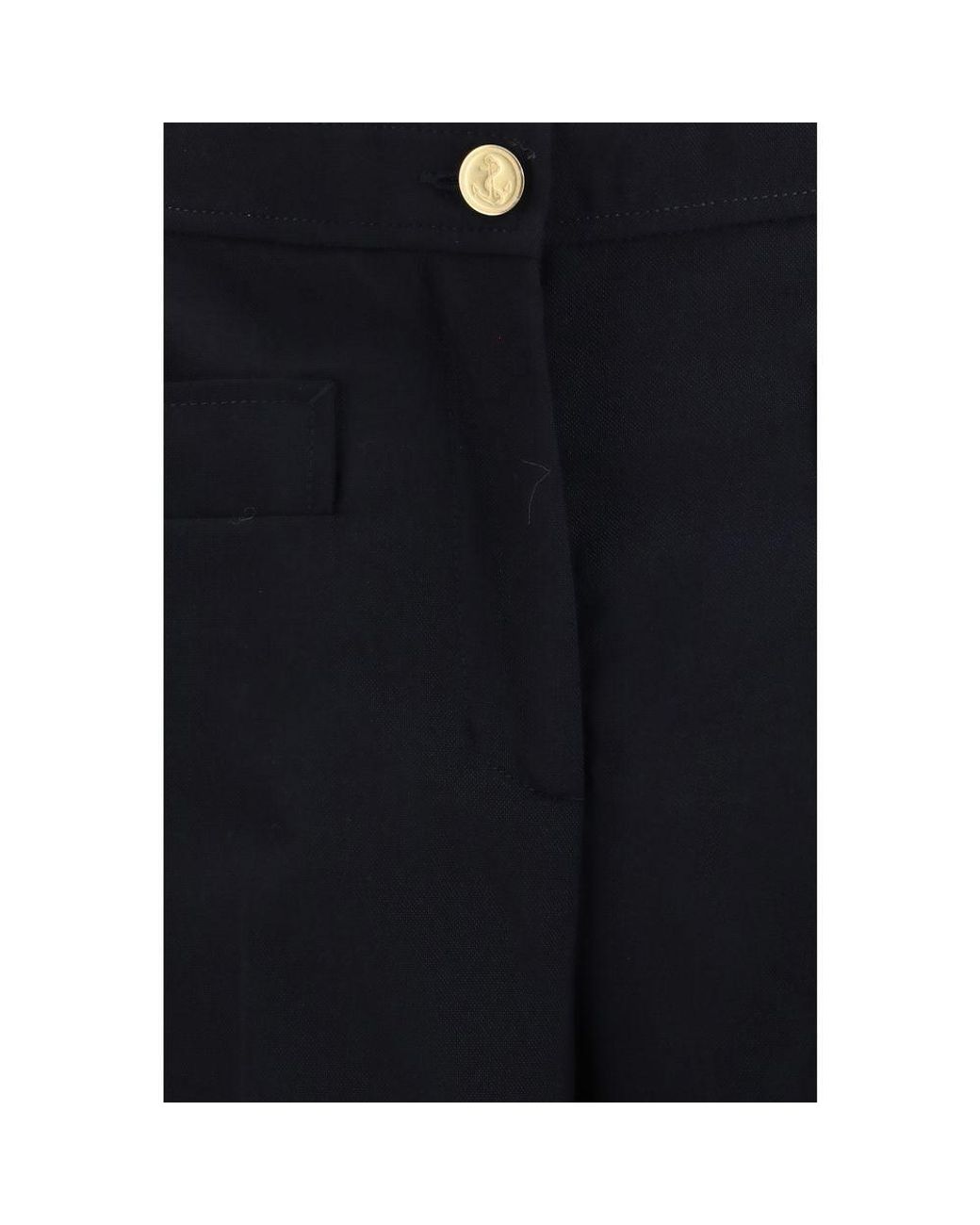 Thom Browne Black Blue Wool Oves Aries Pantsuit