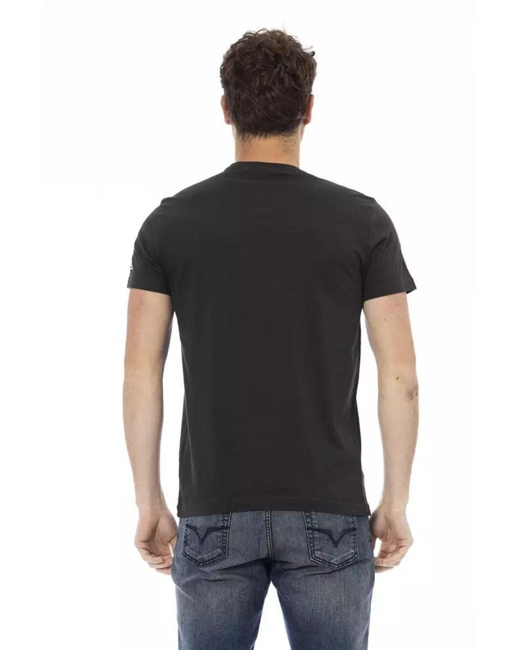 TRUSSARDI ACTION Black Cotton Men T for men