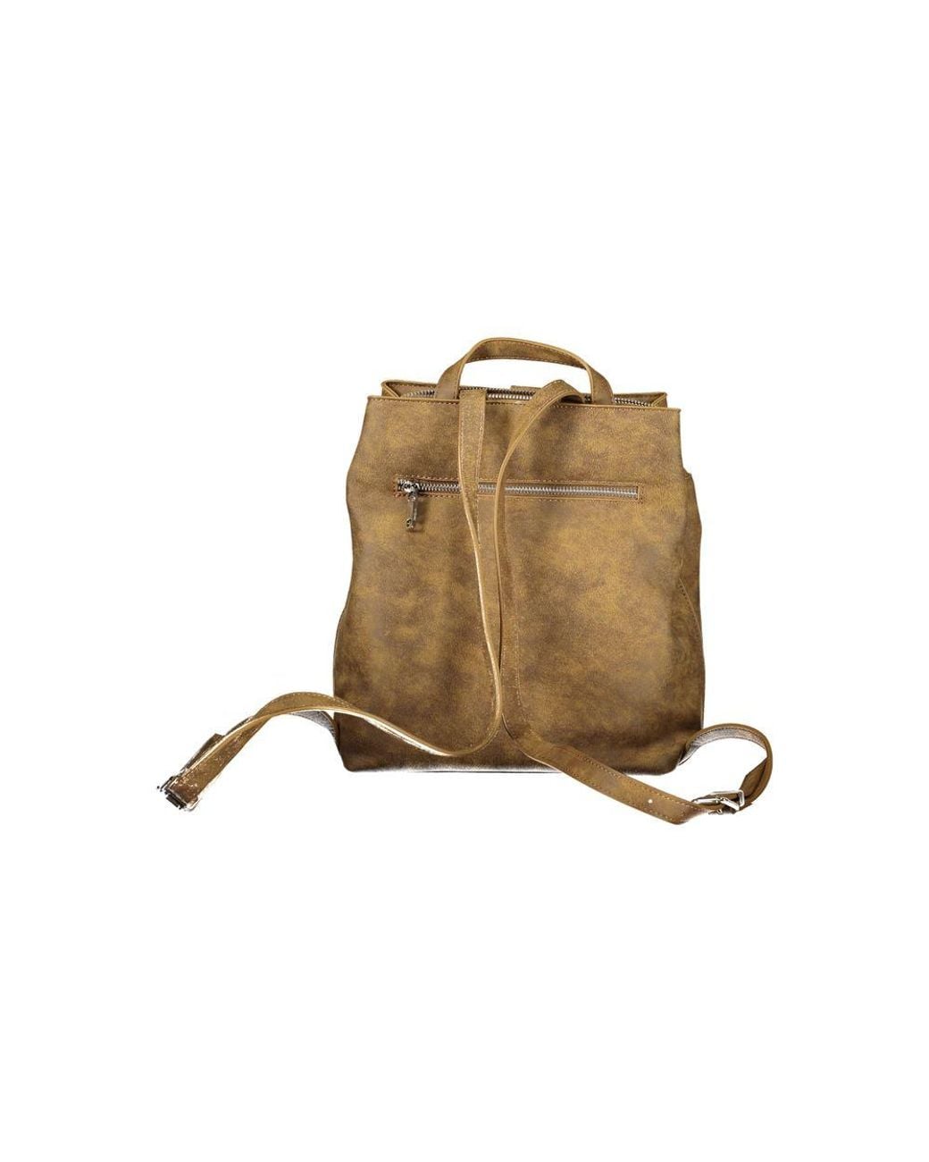 Desigual Natural Brown Polyurethane 's Backpack For Trendy Adventures