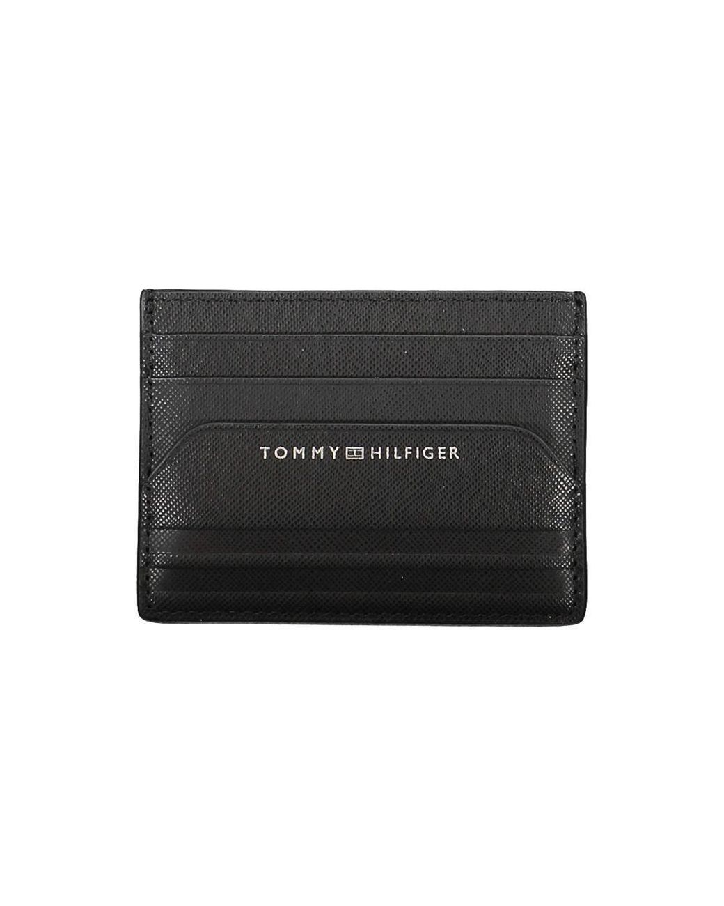 Tommy Hilfiger Black Leather Wallet for men