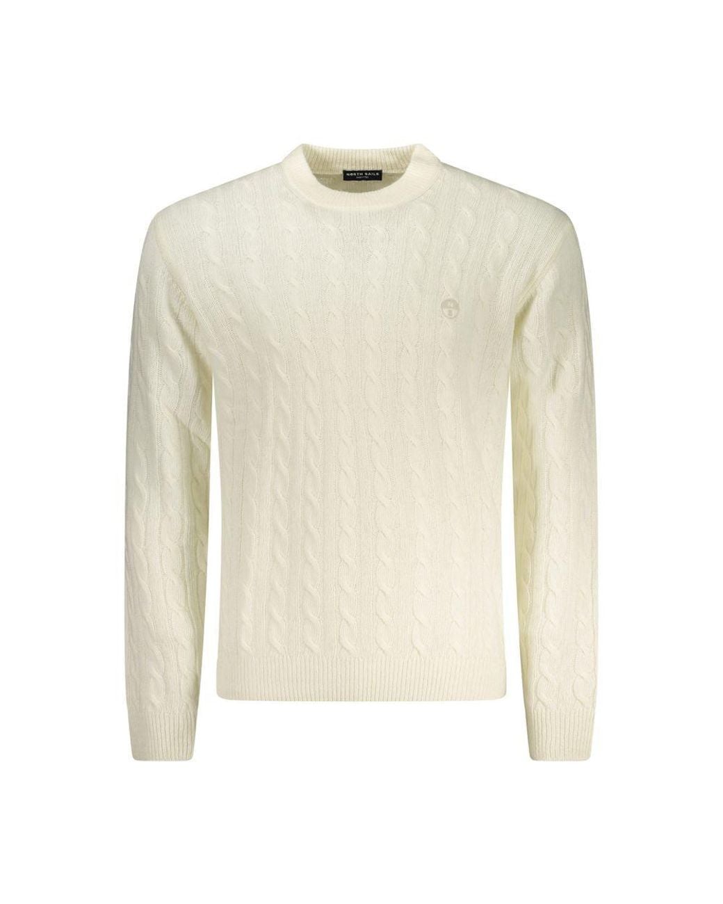 North Sails White Bianco Poliammide Mens Sweater for men