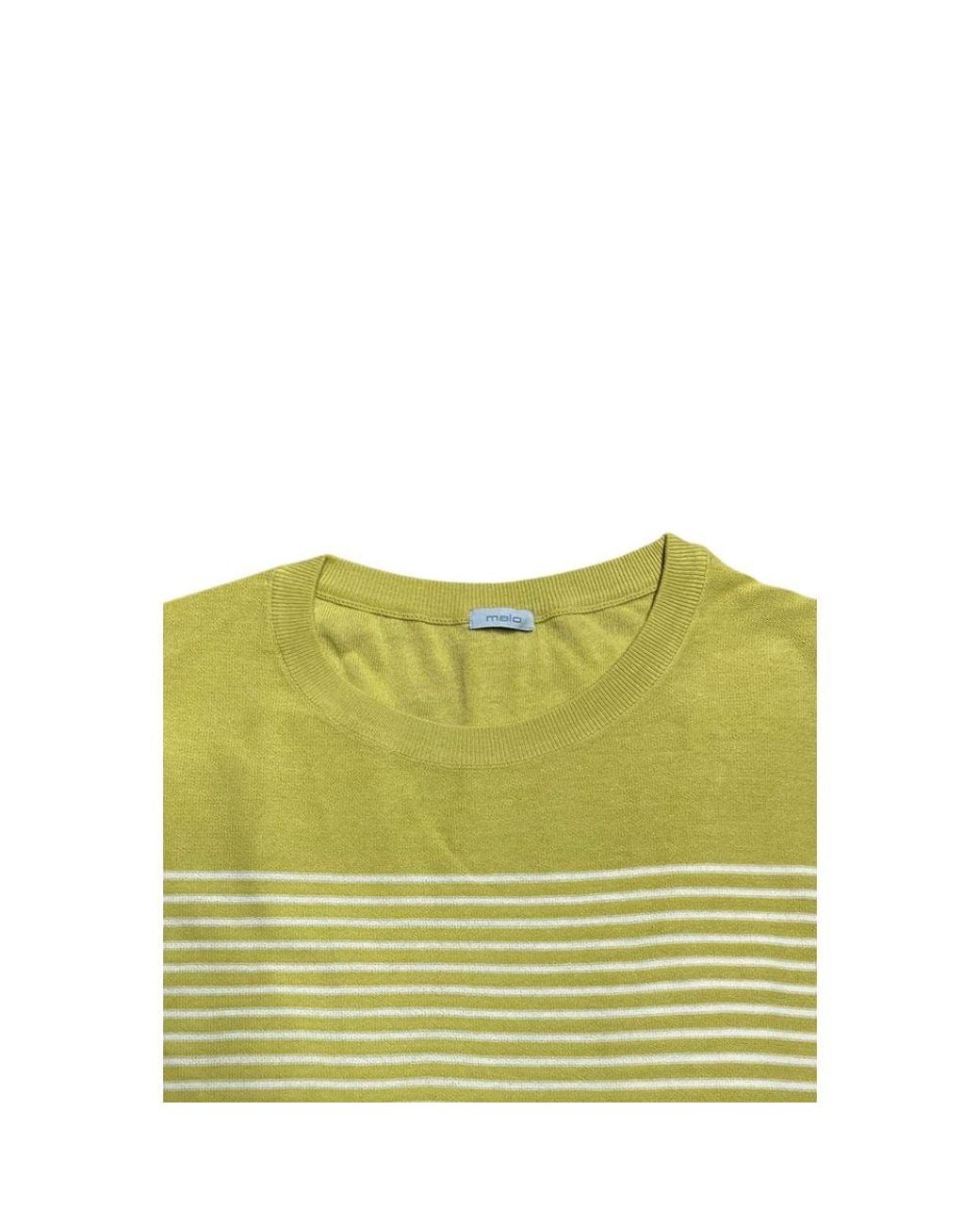 Malo Yellow Green Cotton Men's Sweater for men