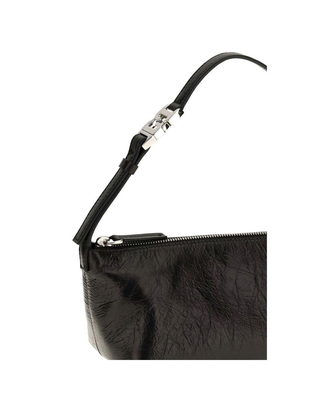 Fendi Black Calf Leather Bos Taurus Clutch Bag