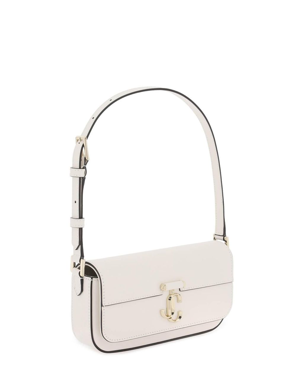 SCRE:EN ＜MINI SHOULDER BAG＞　white Jimmy Choo 'avenue' Mini Shoulder Bag in White | Lyst