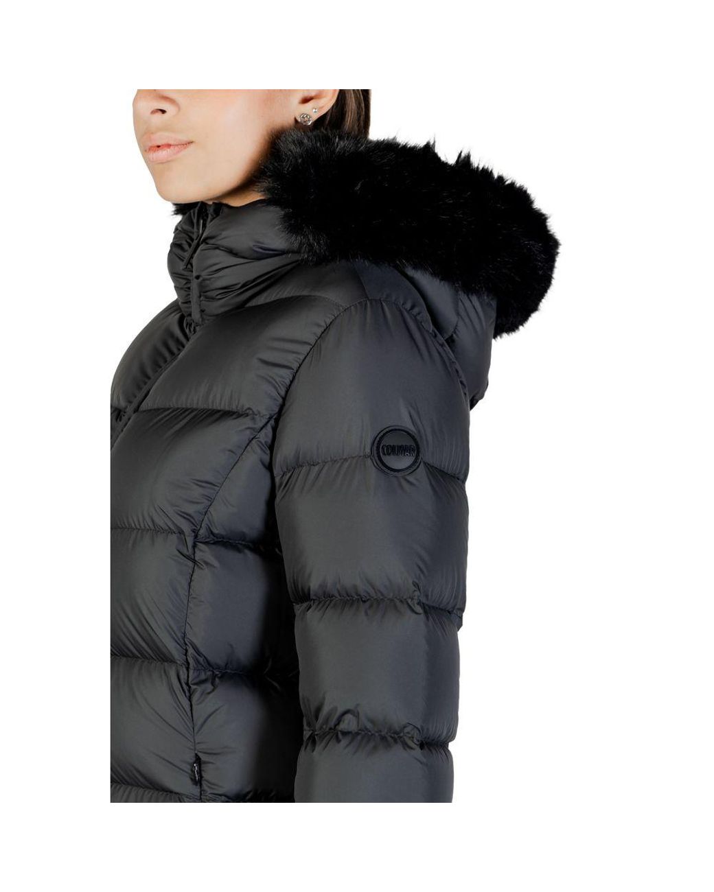 Colmar Black Polyester Coat