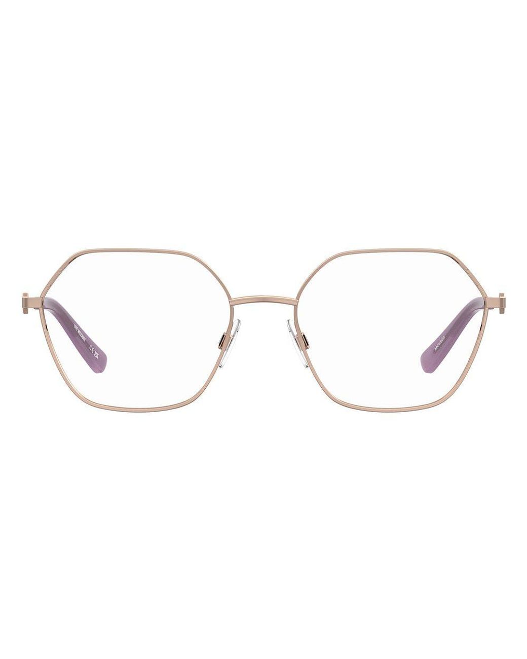 Love Moschino Metallic Metal Glasses (Frames) Accessory