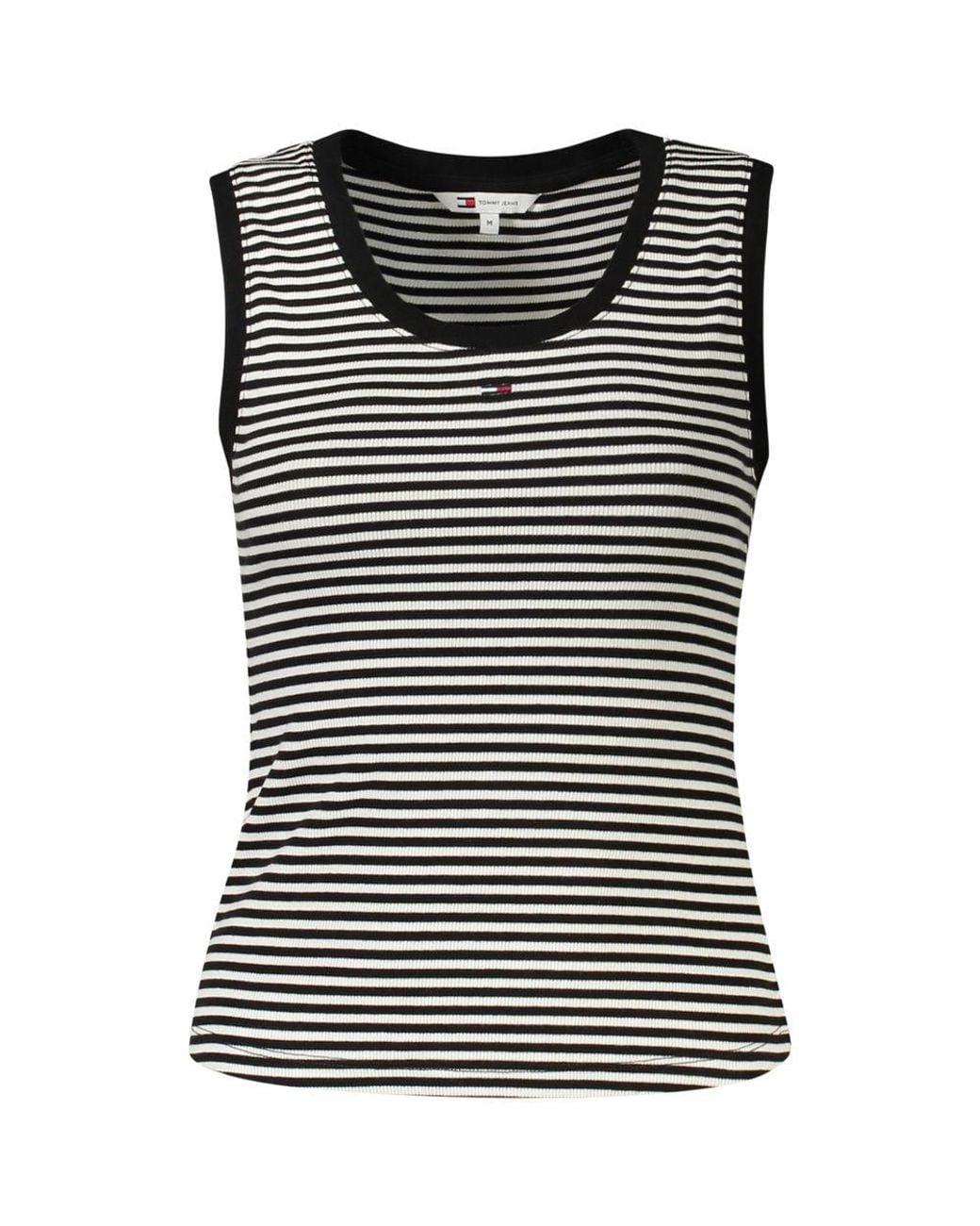 Tommy Hilfiger Black Cotton Tank Top